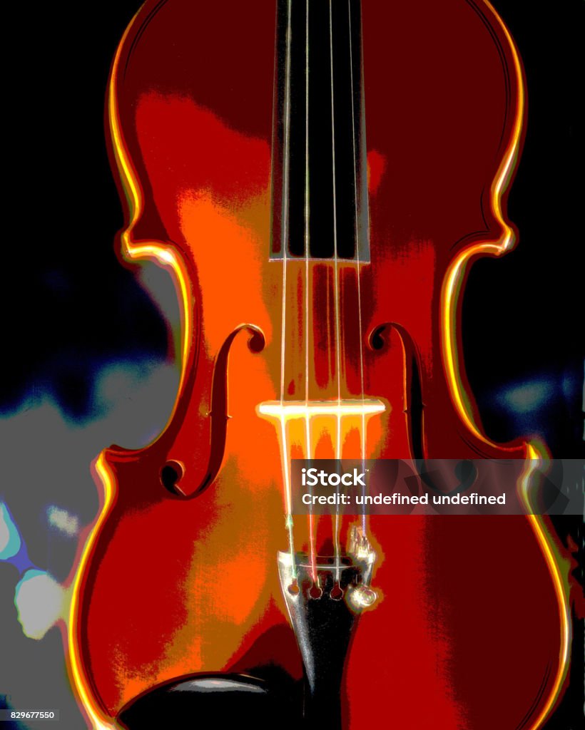 elaborate violin violin elaborate pop art Italy Stock Photo
