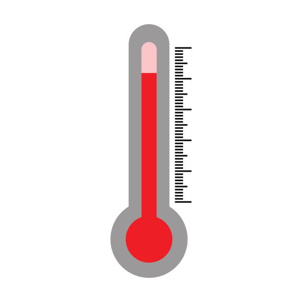 Hot Weather Thermometer Showing High Temperature Vector Isolated Stock  Illustration - Download Image Now - iStock
