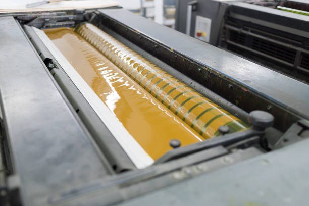 istock Production of cardboard packaging and polygraphic products 829684420