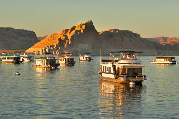 istock Lake in Red desert 829695296