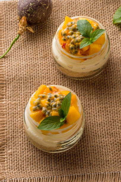 istock Desert with yogurt and passion fruit 829699626