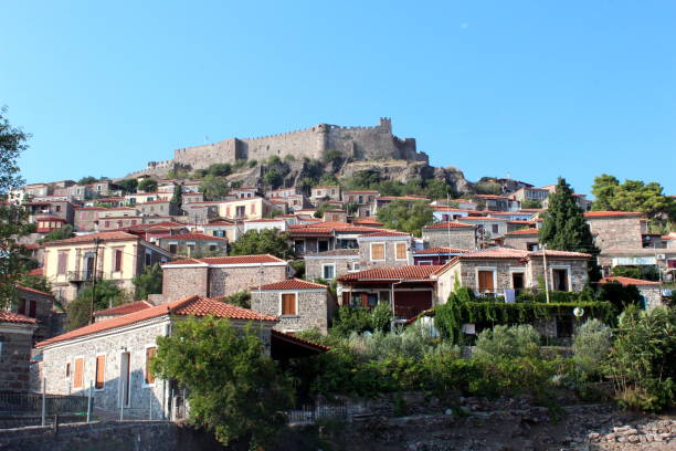 istock Molyvos village in Lesbos, Greece 829714950