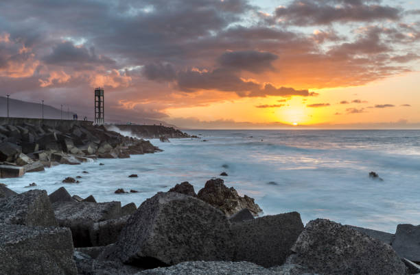istock Sunset at Puerto de la Cruz, Canary Islands 829718664