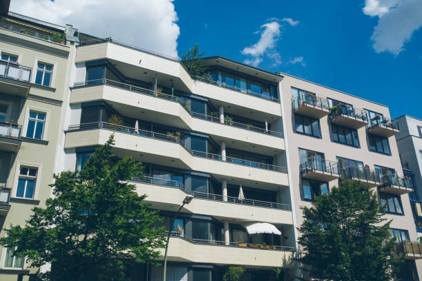 istock modern apartment house with big and beautiful balconies 829726562