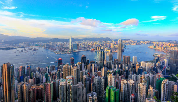 istock Hong Kong Victoria Harbor night view 829727634