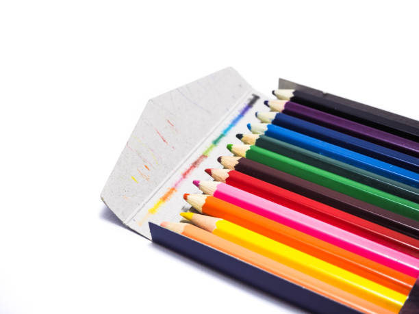istock pencils all color isolated on the white background 829728372