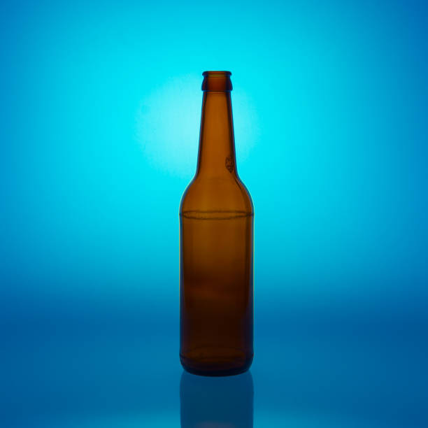 istock bottle of beer without any logos on blue background 829729070