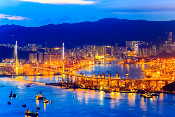 istock Hong Kong Victoria Harbor night view 829729234
