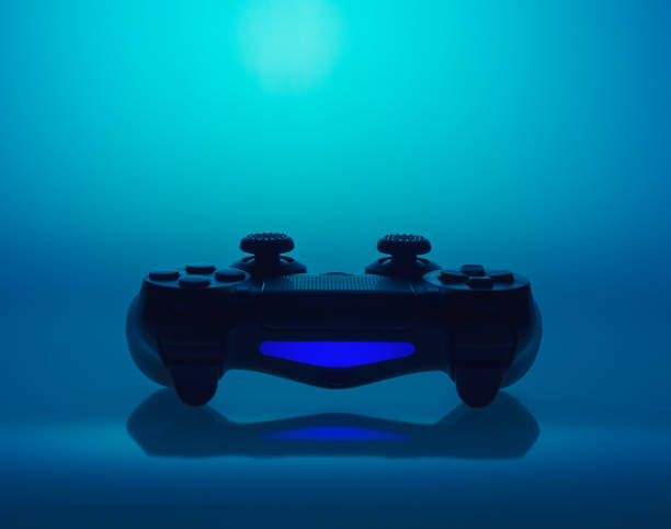istock Fine art presentation of a video game controller 829741662
