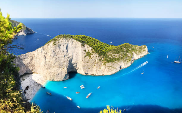 istock Navagio Beach, Zakynthos island, Greece 829748382