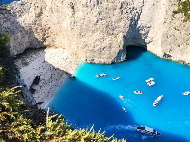 istock Navagio Beach, Zakynthos island, Greece 829750220