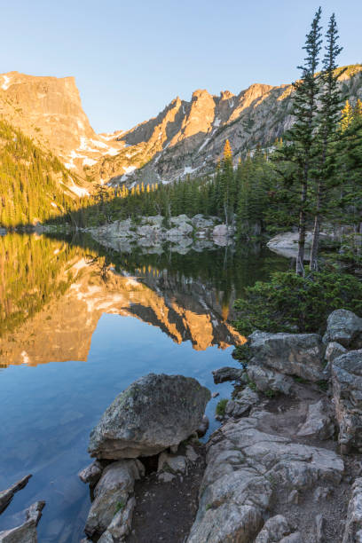 istock Morning on Dream Lake 829758020