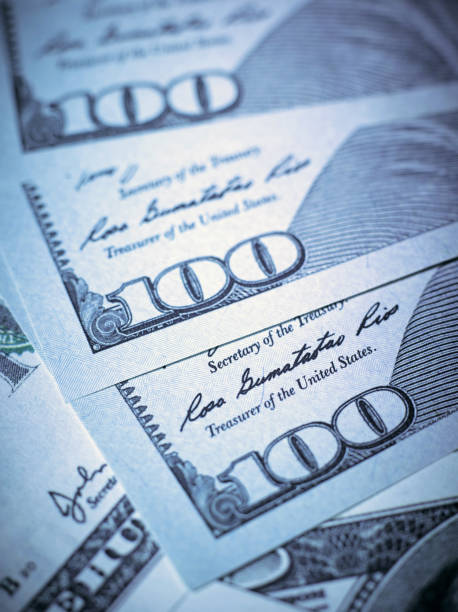 istock Macro image of a new bill dollar. 829761410