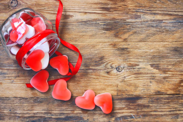 istock Marmalade candy shape heart, Valentine's Day 829767982