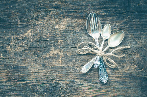 istock Thanksgiving autumn place setting with cutlery 829768618