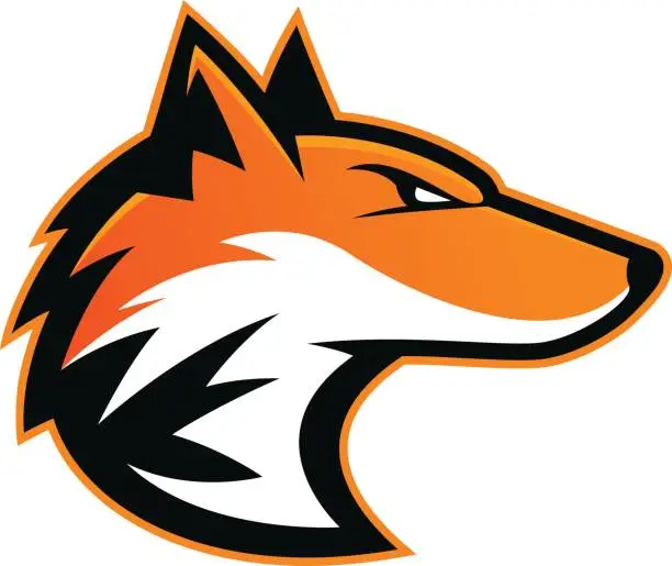 Vector illustration of Fox head mascot