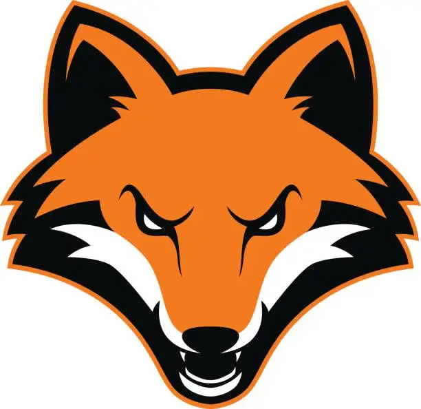 Vector illustration of Fox head mascot