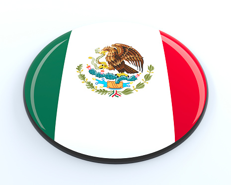 3D badge of Mexico