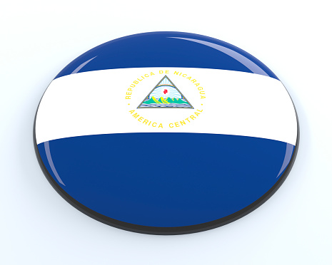 3D badge of Nicaragua.