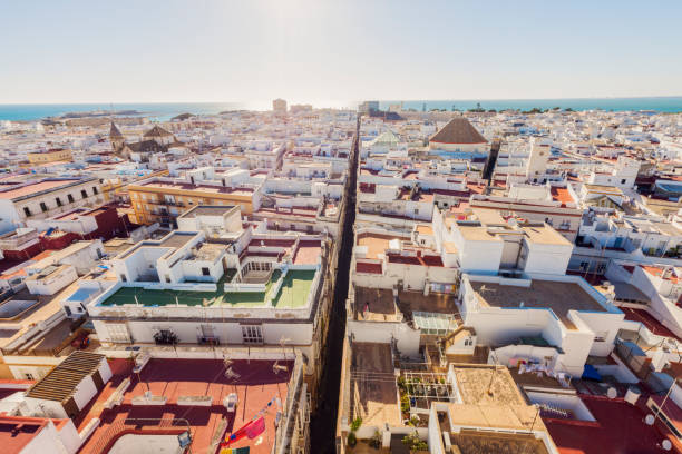 istock Aerial panorama of Cadiz 829774406