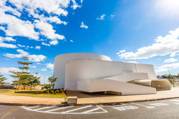 Municipal theater by Oscar Niemeyer Uberlandia: Municipal theater by Oscar Niemeyer uberlandia stock pictures, royalty-free photos & images