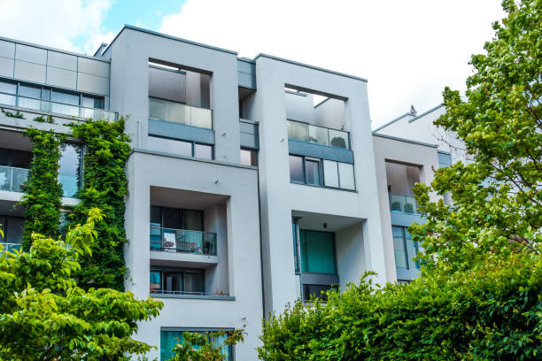 istock cube shaped balconies of modern townhouses 829800184