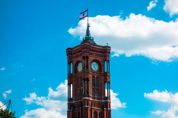 istock red city hall at Berlin, germany 829812256