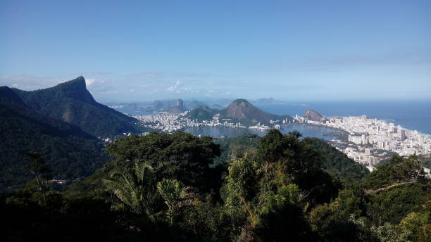 widok z widoku na chińskim - brazil lagoa water sea zdjęcia i obrazy z banku zdjęć