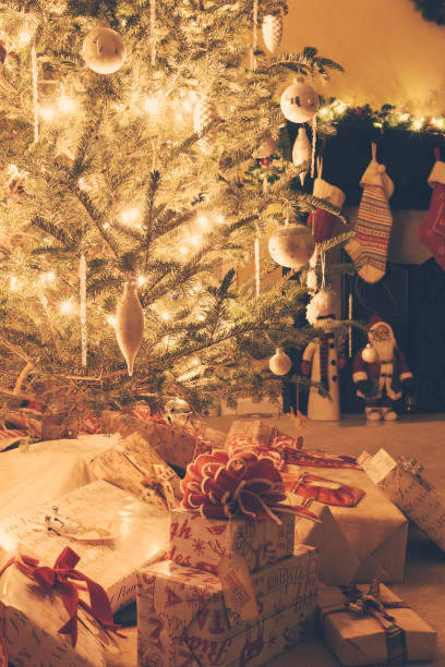 Christmas holiday tree stock photo