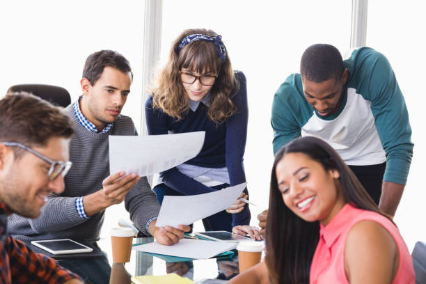 istock Business people working at desk 829870012