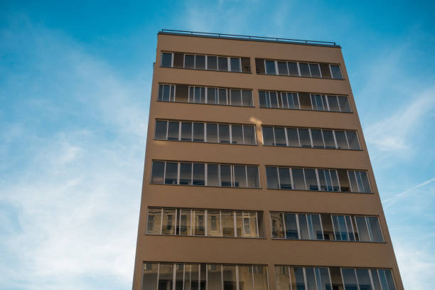 istock plattenbau building with high contrasted sky 829902998