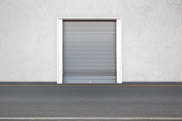 istock Roller shutters the factory buildings for warehouse 830000960