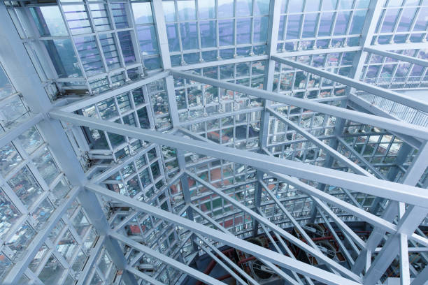 istock Xiamen Shimao Strait Building Petronas Twin Towers Top floor internal structure 830009764