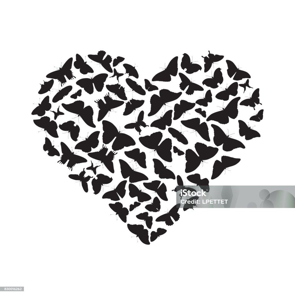 Butterfly Love Stock Illustration - Download Image Now - Butterfly ...