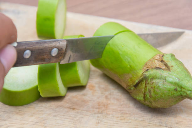 istock A Slice of Raw Green Eggplant 830033622
