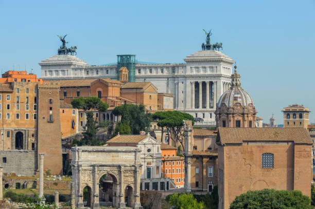 istock View of Rome, Italy 830074196