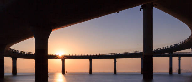 istock Xiamen Yanwu Bridge Sunset Scenery 830079162