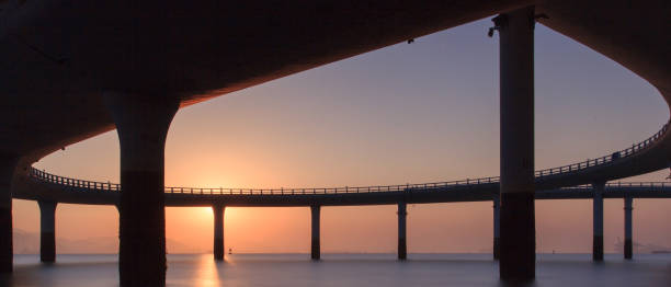 istock Xiamen Yanwu Bridge Sunset Scenery 830079316