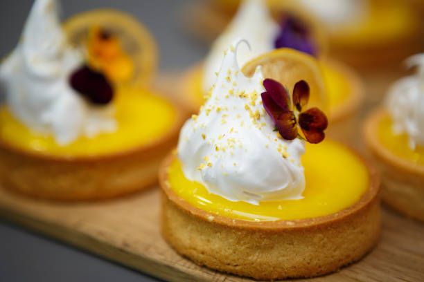istock Yummy lemon cup cakes for dessert in cafe 830142914