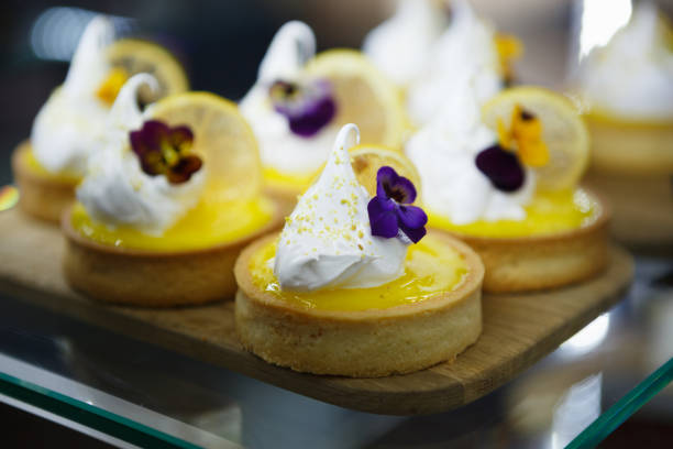 istock Yummy lemon cup cakes for dessert in cafe 830157272