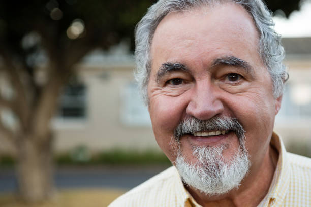 istock Oortrait of happy senior man 830193742