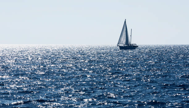 istock Small sailboats on the horizont on Croatia. 830209562