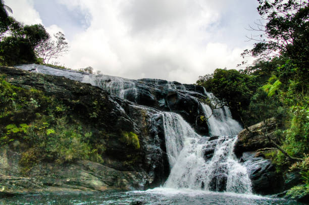istock View to Bakers Waterfall in Horton Plains, Sri Lanka 830230874