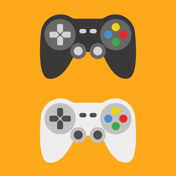 ilustrações de stock, clip art, desenhos animados e ícones de gamepad - joystick gamepad control joypad