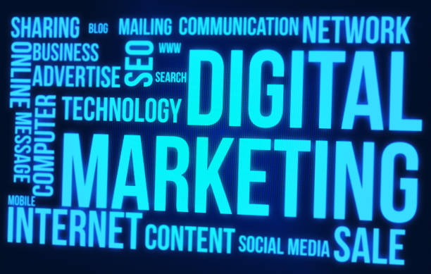 istock Digital Marketing Word Cloud On Digital Screen 830254702