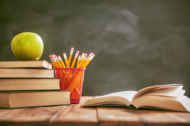istock Pencils and pile of books 830260006
