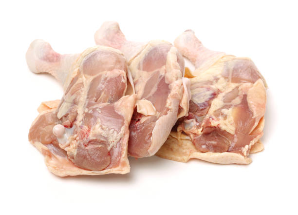 istock Chicken leg quarter  on white background 830260966