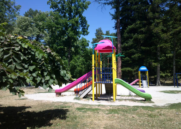 istock Colorful children playground 830278558