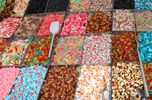 istock sugar candy on sale in market stall 830285226