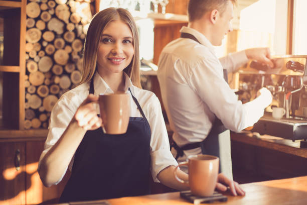 istock Concept for professional barista in coffee shop 830299828